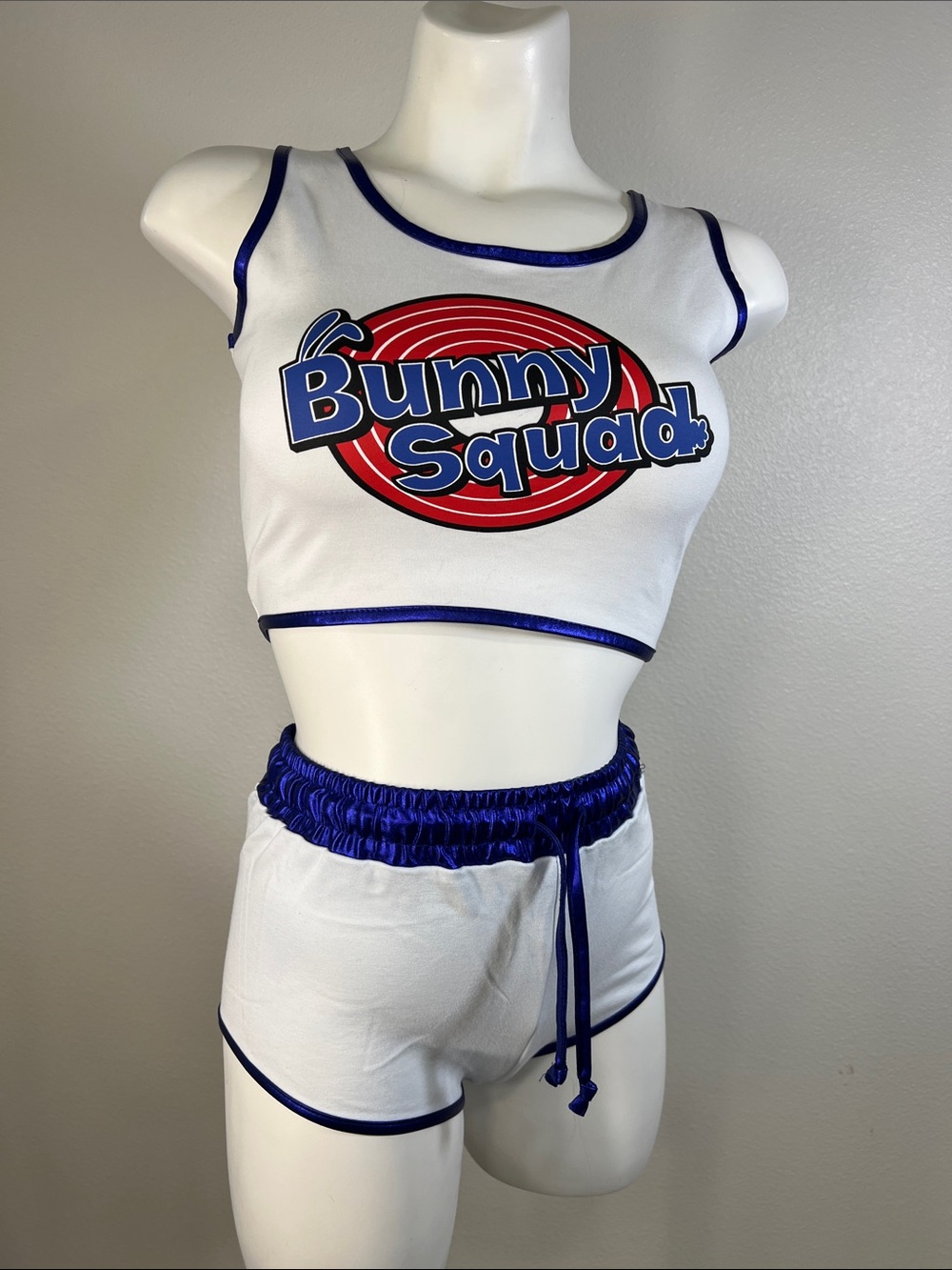 Forplay Lola Bunny Squad White Top and Shorts with Bunny Tail S/M